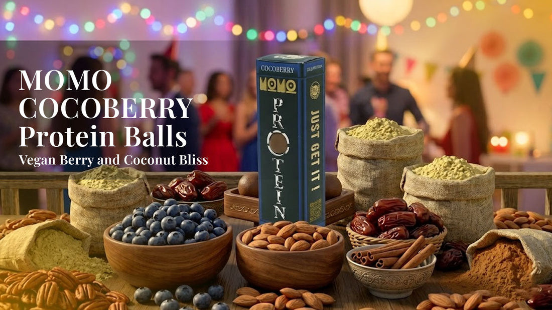 MOMO COCOBERRY Protein Balls: Vegan Berry and Coconut Bliss