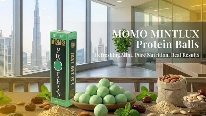 MOMO MINTLUX Protein Balls : Refreshing Mint, Pure Nutrition, Real Results
