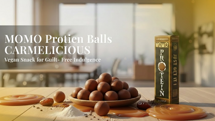 MOMO CARMELICIOUS Protein Balls : Vegan Snack for Guilt Free Indulgence