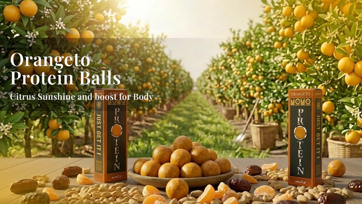 ORANGETO Protein Balls : Citrus Sunshine and boost for Body