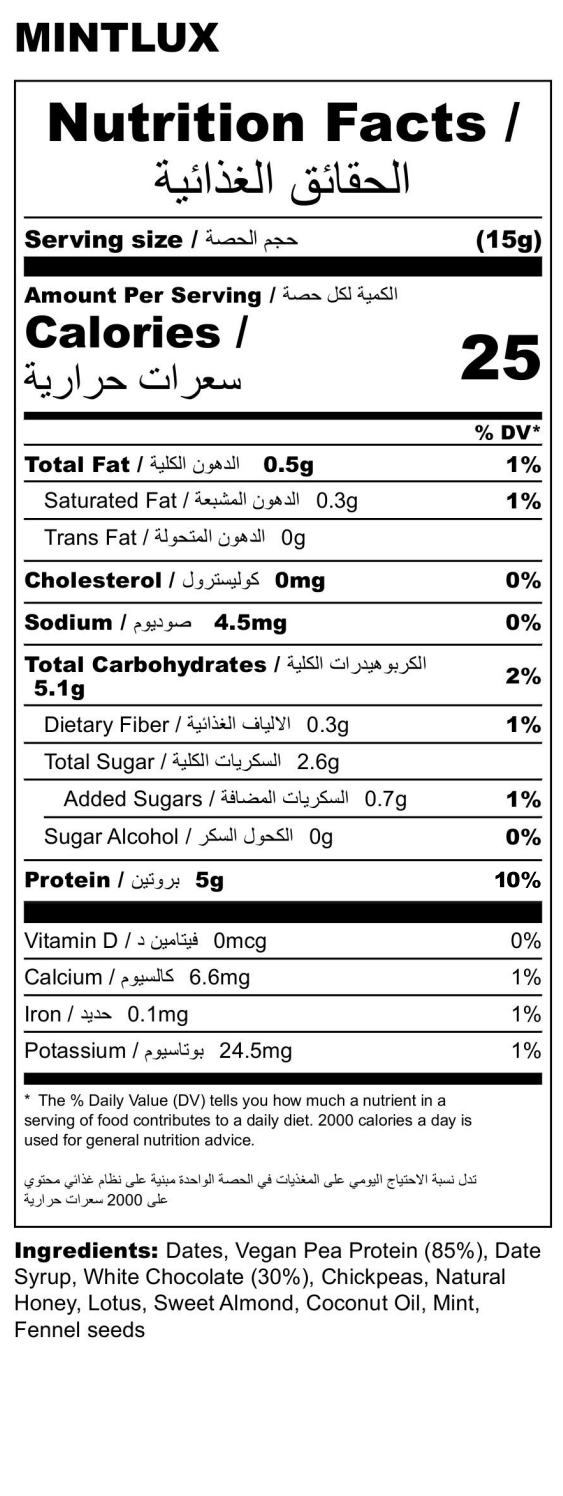 Mintlux Protein Balls – Refreshing Cool